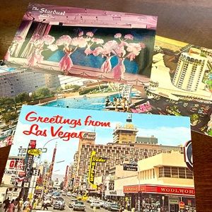 Four Vintage 1950’s-60’s Las Vegas Casinos Postcards Excellent Condition